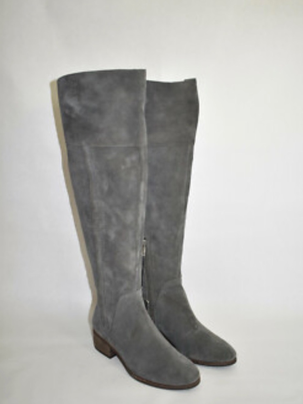 Vince Camuto Kochelda 2 Gray Suede Over-the-Knee Boots Sz 9